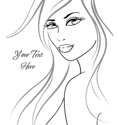 Beautiful Girl In Fashion Style Royalty Free Vector Image Beautiful Girl In Fashion Style Royalty Free Vector Image