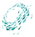colored silhouettes school fish a group vector image