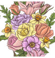 vintage floral seamless pattern vector image