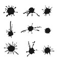 black ink splash vector image