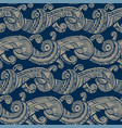 decorative sea waves medieval style pattern vector image