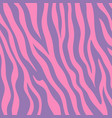 groovy abstract zebra pink stripes 1960s vector image