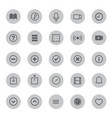 media mobile and communication icons vector image
