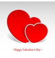 two lovers heart vector image