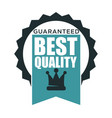 guarantee best quality product seal isolated vector image vector image