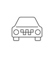 taxi car outline icon vector image