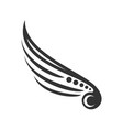 tribal wing mark symbol design vector image