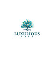 modern design luxurious leaf golden logo vector image