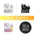 rental icon vector image vector image