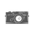 vintage camera silhouette vector image