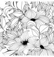 monochrome seamless wallpaper vector image vector image