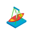 boat carousel isometric 3d icon vector image vector image