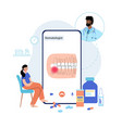 dental clinic concept vector image vector image