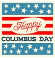 happy columbus day vector image