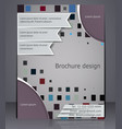 business brochure layout abstract template vector image