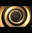 abstract black and gold spiral background vector image