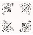 corner border elements vector image vector image