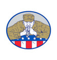 american soldier praying drawing color vector image vector image