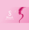 international womens day 8 march vector image vector image