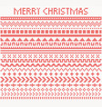 knitted dividers and borders for christmas vector image