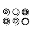 spiral design elements vector image vector image