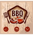 bbq logo 2 vector image vector image
