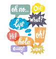 sketch speech bubbles vector image vector image