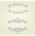 swirl ornaments vector image vector image