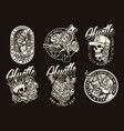 money and wealth vintage badges vector image vector image