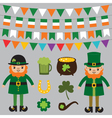 set for st patricks day vector image