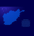 afghanistan map from 3d blue cubes isometric vector image vector image