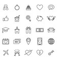 family line icons on white background vector image