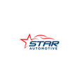 star automotive car logo design template vector image