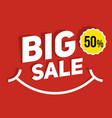 big sale banner for promotion advertising vector image