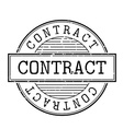 contract rubber stamp vector image