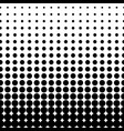 halftone dots black on white vector image