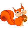 cartoon squirrel vector image