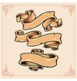 classic ribbon swirls set vector image