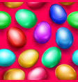 seamless pattern of colored easter eggs vector image