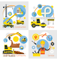 construction label concept set vector image