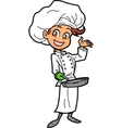 female chef vector image vector image