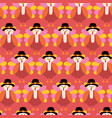 fun thanksgiving pattern turkey seamless vector image vector image
