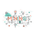 thin line concept vector image vector image