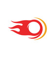 fire flame logo template vector image