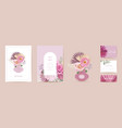 modern minimal art deco wedding invitation vector image vector image