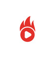 play icon design vector image