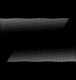 retro halftone gradient from dots monochrome vector image