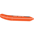 orange boat vector image vector image