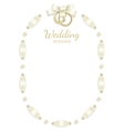 wedding frame vector image vector image