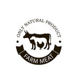 farm animals label vector image